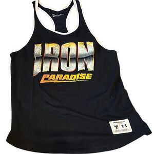 Under Armour Project Rock Sleeveless Tank Top Mens Small‎ “IRON Paradise”